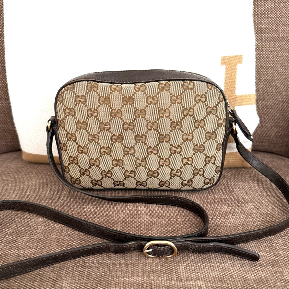 Authentic Gucci GG Supreme Monogram Web Webby Bee Shoulder Crossbody bag - Picture 10 of 16